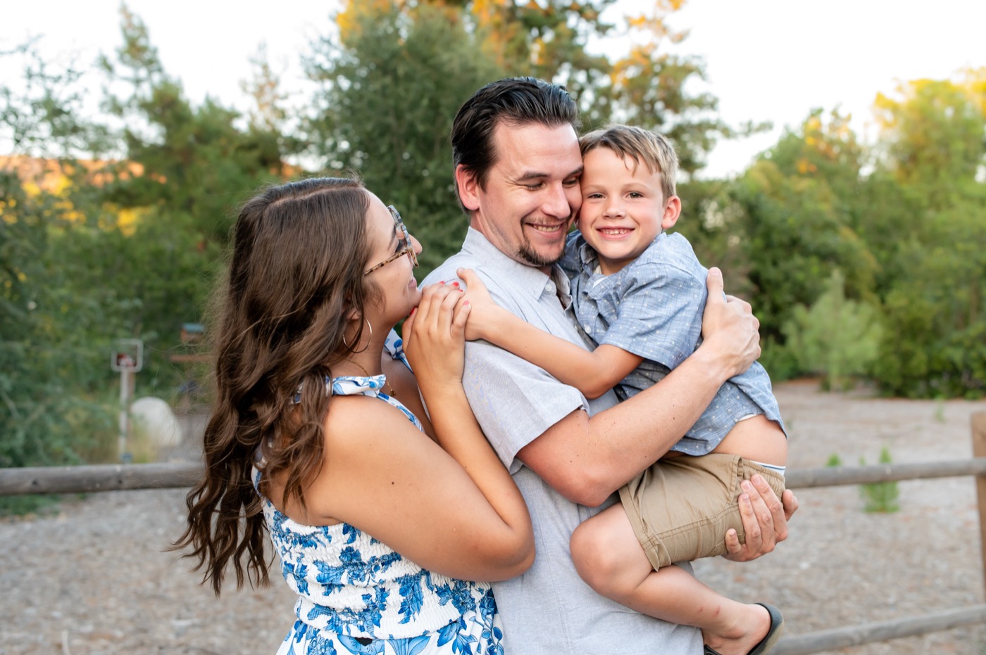 Family portrait — outdoor light